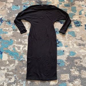 SOLD - Form fitting black dress - small BNWT